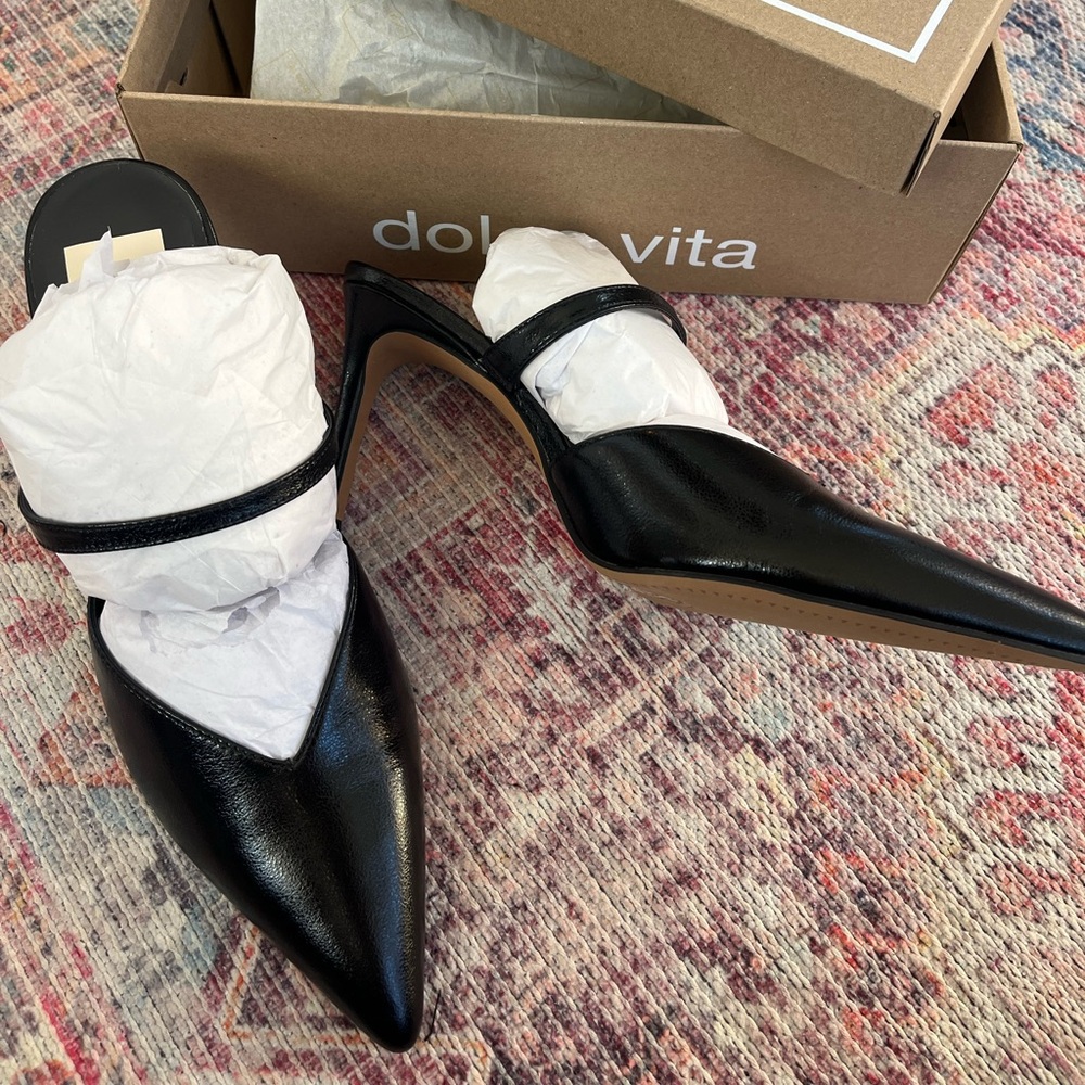 DOLCE VITA KANIKA MIDNIGHT CRINKLE PATENT